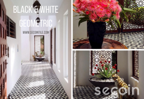 Encaustic cement tile